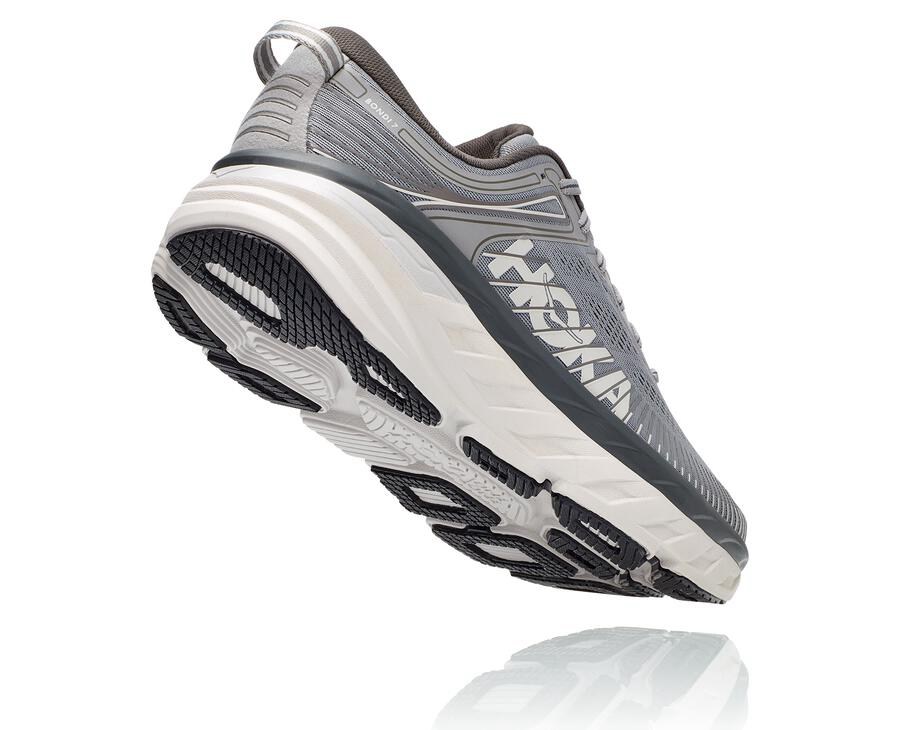 Tenis Hoka One One Masculino Cinzentas - Bondi 7 - 042-MIWYQX